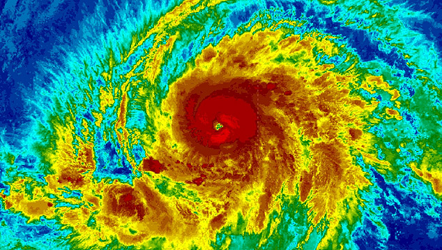 Imagem de satlite do furaco Brbara divulgada pela NOAA. 