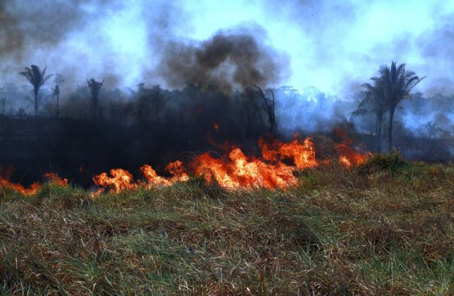 Imagem ilustrativa de uma queimada numa rea rural no estado de Rondnia. Crdito: Governo do estado de Rondnia.   