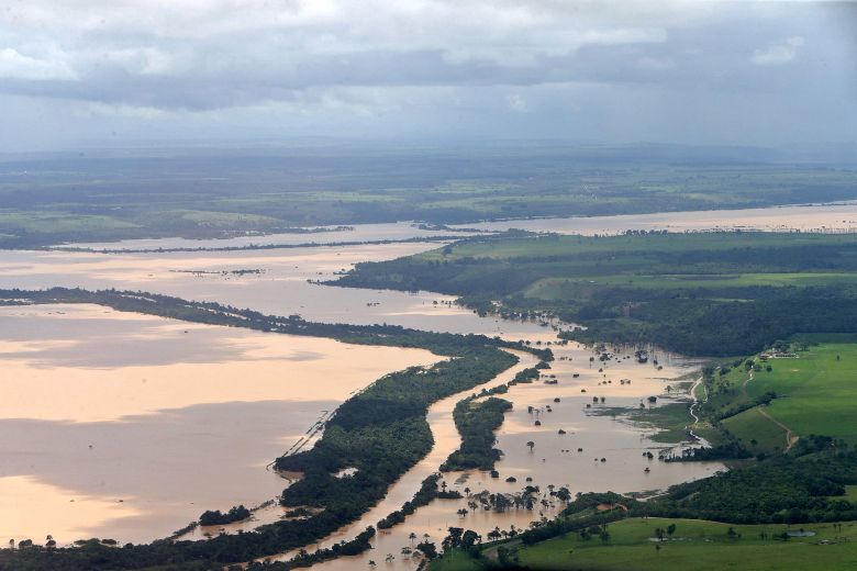 Vista area do sul da Bahia castigado pelas enchentes de dezembro. Crdito: Manu Dias/GOVBA/Fotos Pblicas 