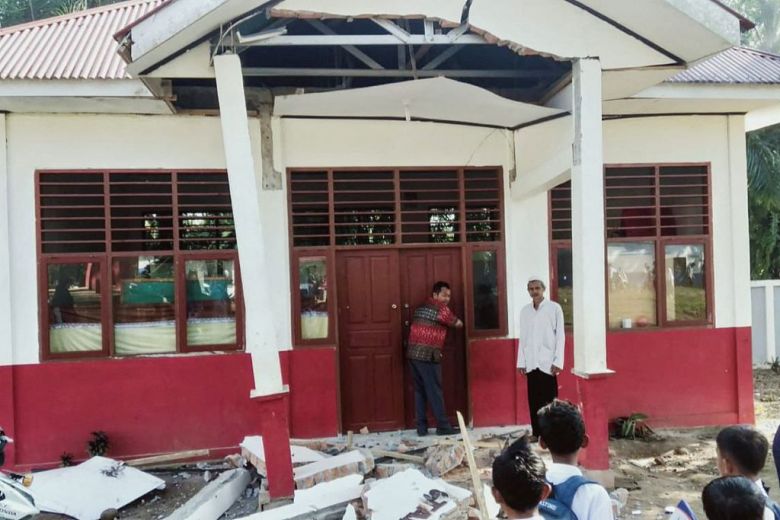 Imagem de destruio em Sumatra na manh do dia 25 divulgada pelo twitter. Crdito: NDTV