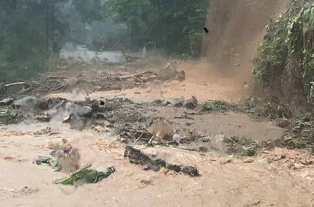 Volume de chuva excepcional provocou deslizamentos com mais de 30 vtimas fatais em So Sebastio. Crdito: Divulgao Prefeitura de So Sebastio 