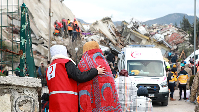 O nmero de vtimas fatais nos terremotos da Turquia passa 47 mil aps duas semanas dos intensos abalos. Crdito: Divulgao Cruz Vermelha na Turquia @IFRC Europe 