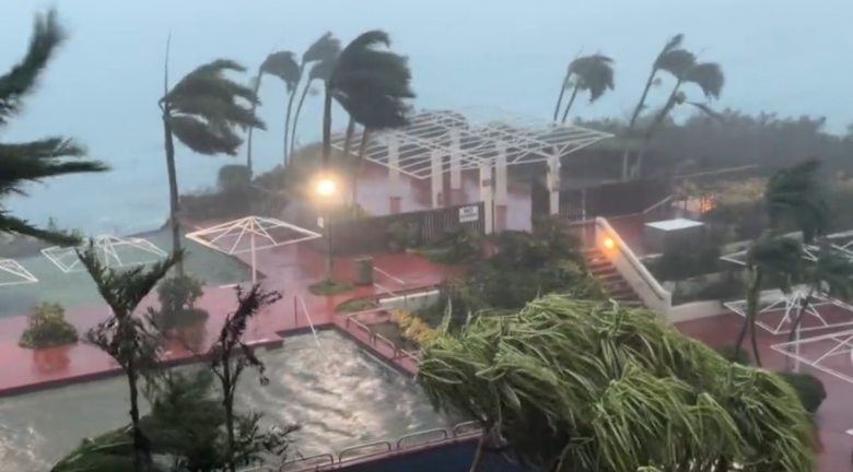 Super tufo Mawar foi o mais forte em mais de duas dcadas a atingir a Ilha Guam, no Pacfico. Crdito: Divulgao via twitter @EarthUncutTV