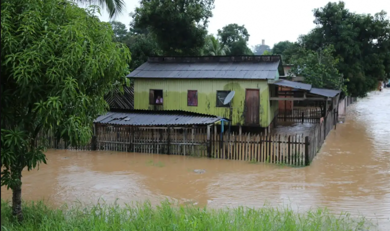 Enchentes em Rio Branco, capital do Acre, j afetam mais de 30 mil pessoas neste ms de maro de 2023. Crdito: Divulgao Prefeitura de Rio Branco/Val Fernandes/ASSECOM 
