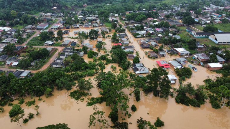 Assis Brasil sofre com as enchentes e est em situao de emergncia. Crdito: Assis Brasil/Secon/Fotos Pblicas  
