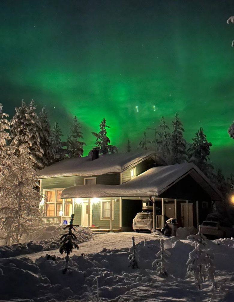 Aurora observada em Rovaniemi, na Finlndia, em 3 de janeiro. Crdito: divulgao via X (twitter) @Eriksu1 