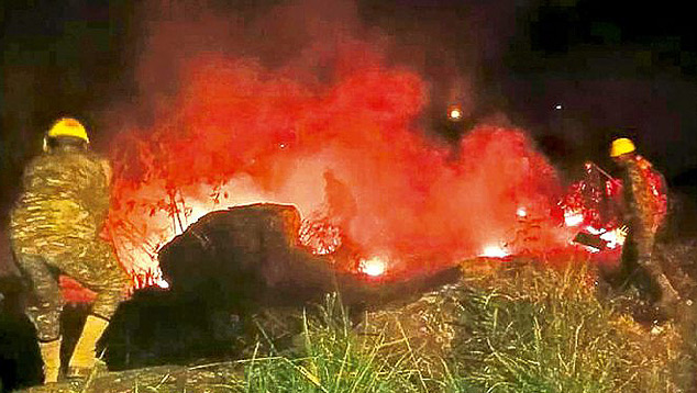 Incndios florestais j destruram quase meio milho de hectares em Santa Cruz de la Sierra, na Bolvia. Crdito: Divulgao El Dirio 