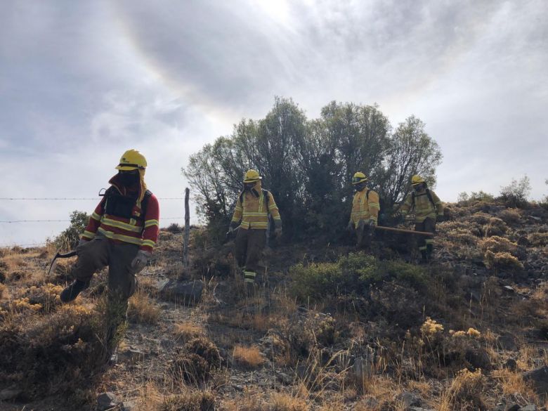 Brigadistas combatem um novo foco de fogo em Santa Rita 2, na comuna de Pirque, regi�o metropolitana de Santiago nesta quarta-feira, dia 22. Cr�dito: Imagem de divulga��o CONAF.  