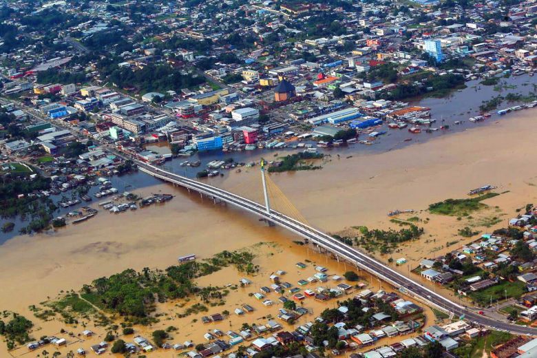 Em todo o estado do Acre s�o mais de 110 mil moradores atingidos pelas cheias. Cr�dito: Fotos P�blicas. 