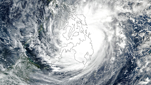 Super tufão Rai foi o décimo quinto da temporada de tufões do Pacífico asiático de 2021. Crédito: NASA  