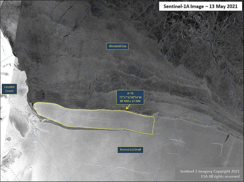 Uni�o Europeia, Imagens do Copernicus Sentinel-1/USNIC