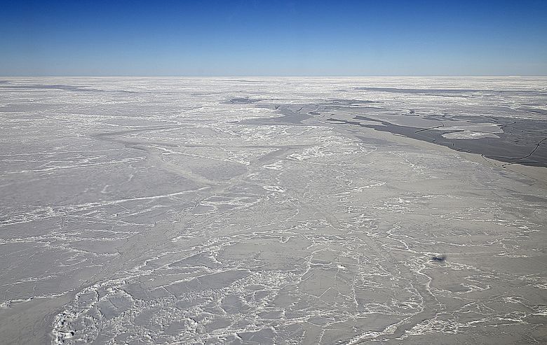 Vista aérea do Mar de Weddell, na Antártica. Crédito: Michael Studinger/NASA Goddard Space Flight