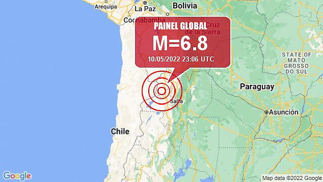 Cr�dito: Painel Global/Google maps