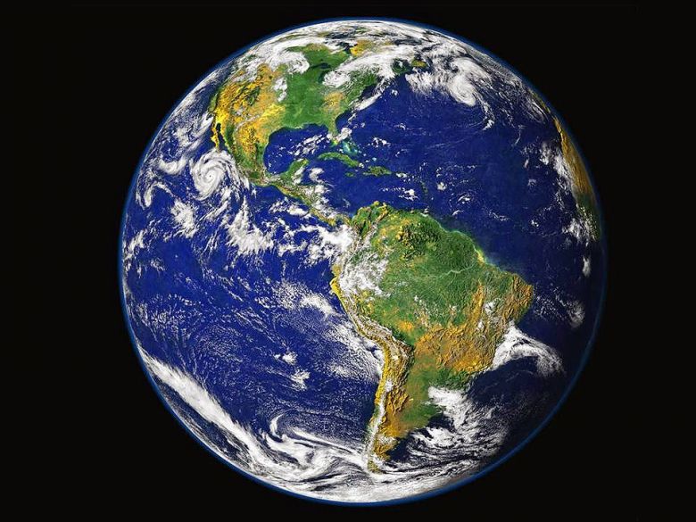 Imagem de satlite mostra o globo terrestre direto da ISS. Crdito: imagem ilustrativa/ NASA