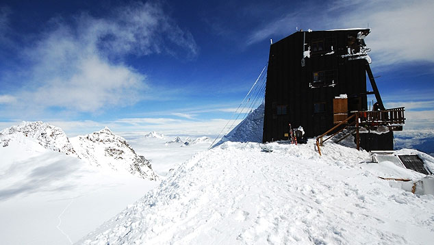Imagem Ilustrativa. Cabana do Observat�rio Regina Margherita: ref�gio mais alto da Europa 4556 metros acima do n�vel do mar. Cr�dito: facebook.com/RifugioCapannaMargherita/  