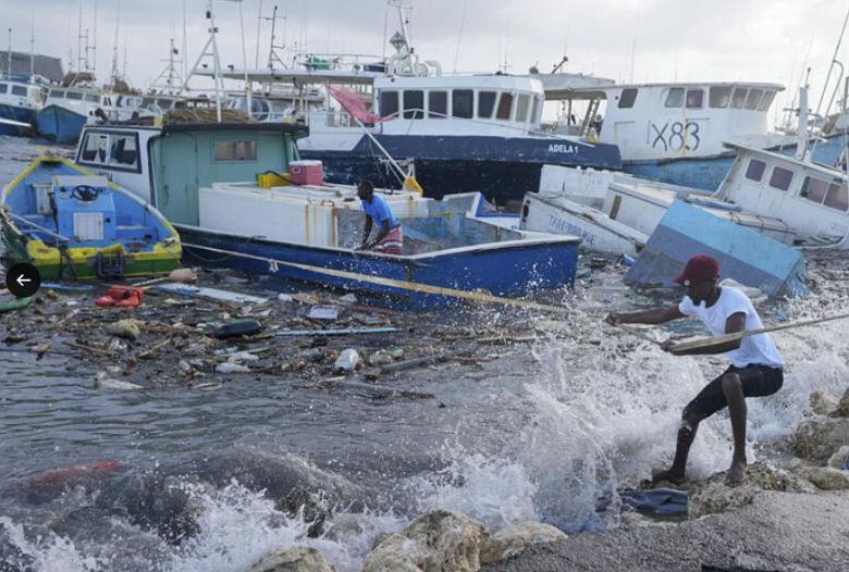 Beryl atingiu a Jamaica com ventos na categoria 4. Cr�dito: divulga��o via X @RandomHeroWX