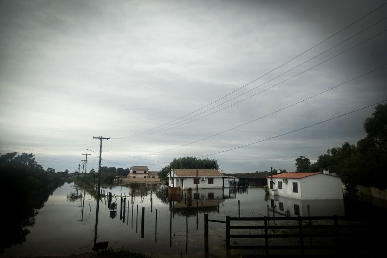 Pelotas comeando a inundar no dia 8 de maio. Crdito: Michel Corvello/Fotos Pblicas 
