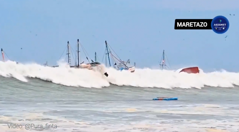 Piura, no Peru, dia 27. Cr�dito: reprodu��o via X @Asismet IF