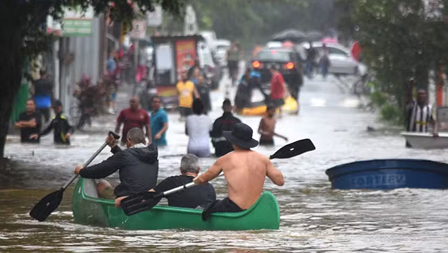 Chuva em Angra dos Reis provoca graves alagamentos e inunda��es. Cr�dito: divulga��o redes sociais 