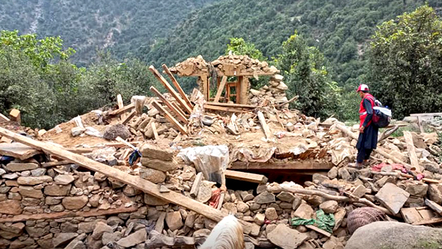 Kunar e Nangarhar foram devastadas pelo intenso terremoto de 6.0 magnitudes. Cr�dito: divulga��o Comit� Internacional da Cruz Vermelha no Afeganist�o   