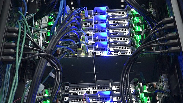 Detalhe do novo supercomputador que passar a operar em dezembro. Crdito: divulgao SECOM/INPE