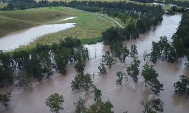 Inunda��es hist�ricas em Novas Gales do Sul. Cr�dito: divulga��o via Instagram @bureauofmeteorology