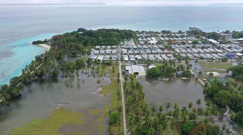 Imagem a�rea de ilha habitada em Cocos. Cr�dito: divulga��o Condado de Cocos Islands