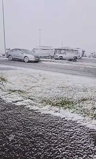Vista no mirante em Bom Jardim da Serra (SC) com neve nesta manh�. Cr�dito: divulga��o via Instagram @saojoaquimonline.com.br 