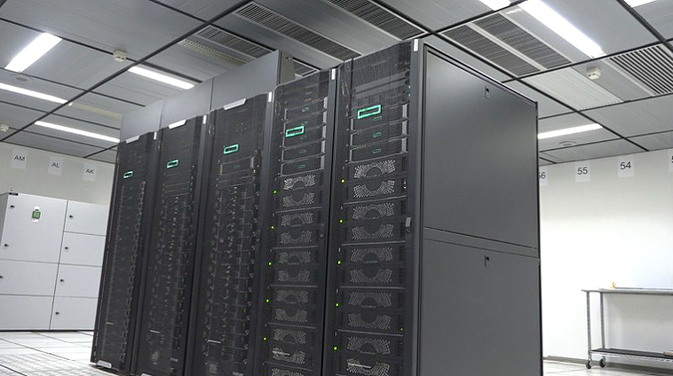 Supercomputador foi adquirido em 2024 e est em fase de testes no INPE. Crdito: SECOM/INPE