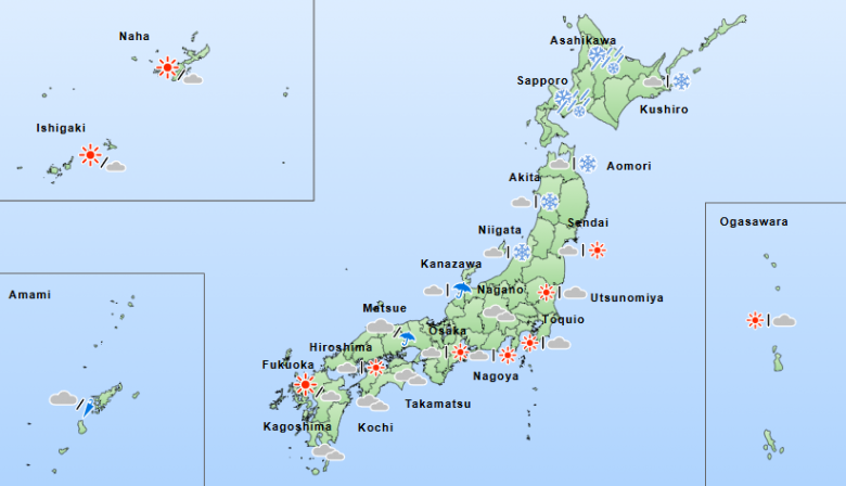 Mapa de previs�o mostra onde a neve j� retorna na sexta-feira. Cr�dito: AMJ