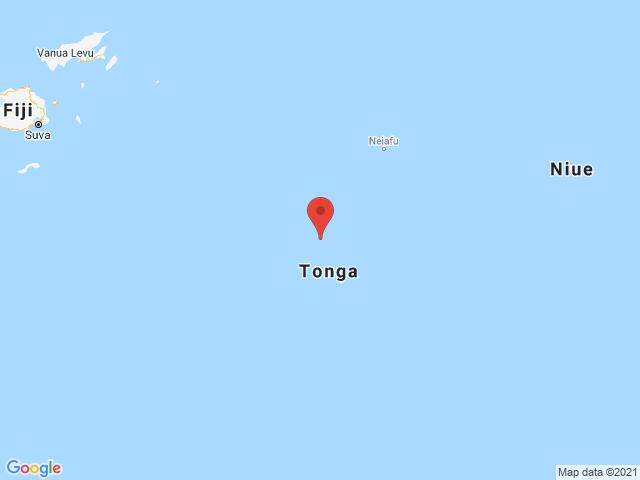Localização do vulcão Hunga_Tonga